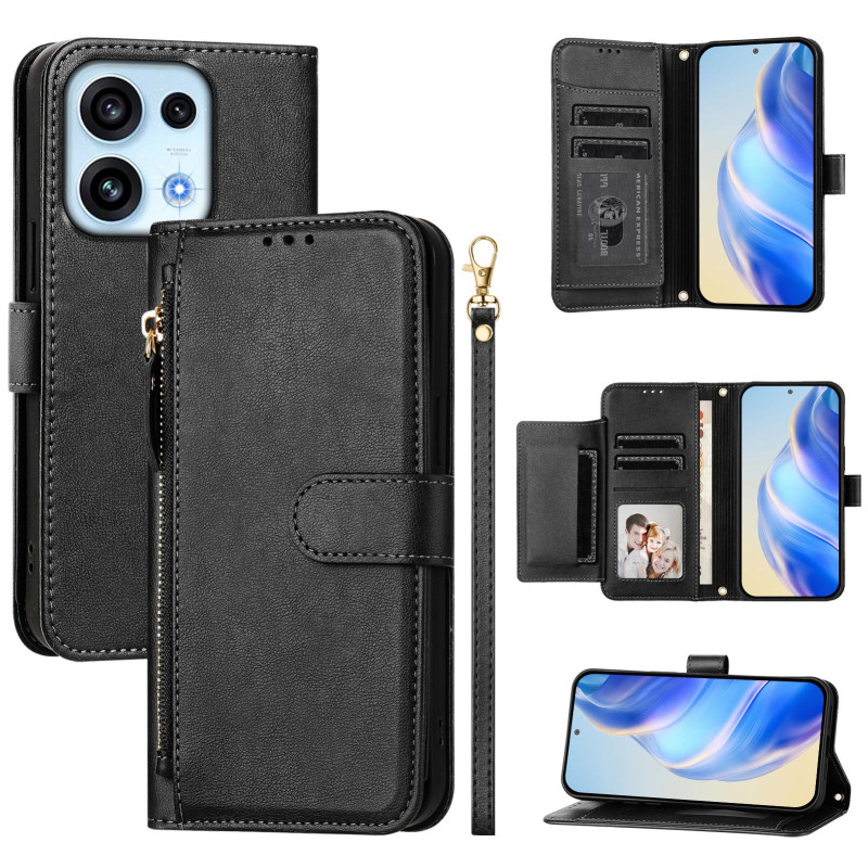 Oppo Reno 16 F 5G / 16 FS 5G -suojakotelo, klassinen lompakkotyyppinen