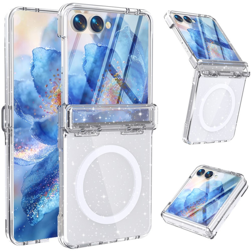 Samsung Galaxy Z Flip 8 -suojakotelo, magneettinen, kimallus