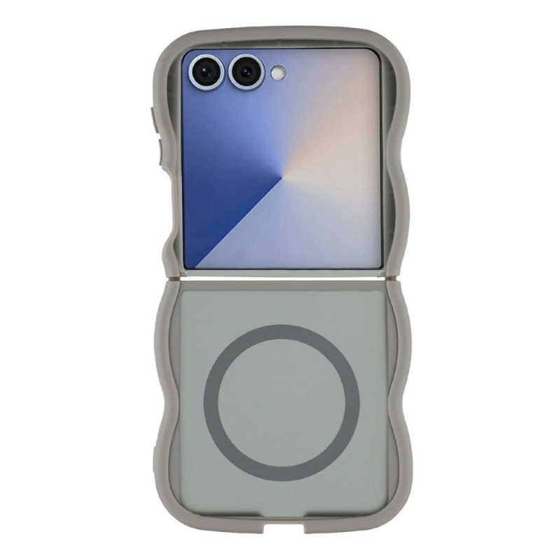 Samsung Galaxy Z Flip 8 -suojakotelo, magneettinen, aaltoileva muotoilu