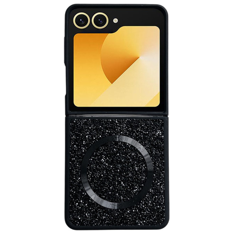 Samsung Galaxy Z Flip 8 -suojakotelo, magneettinen, kimalteleva design