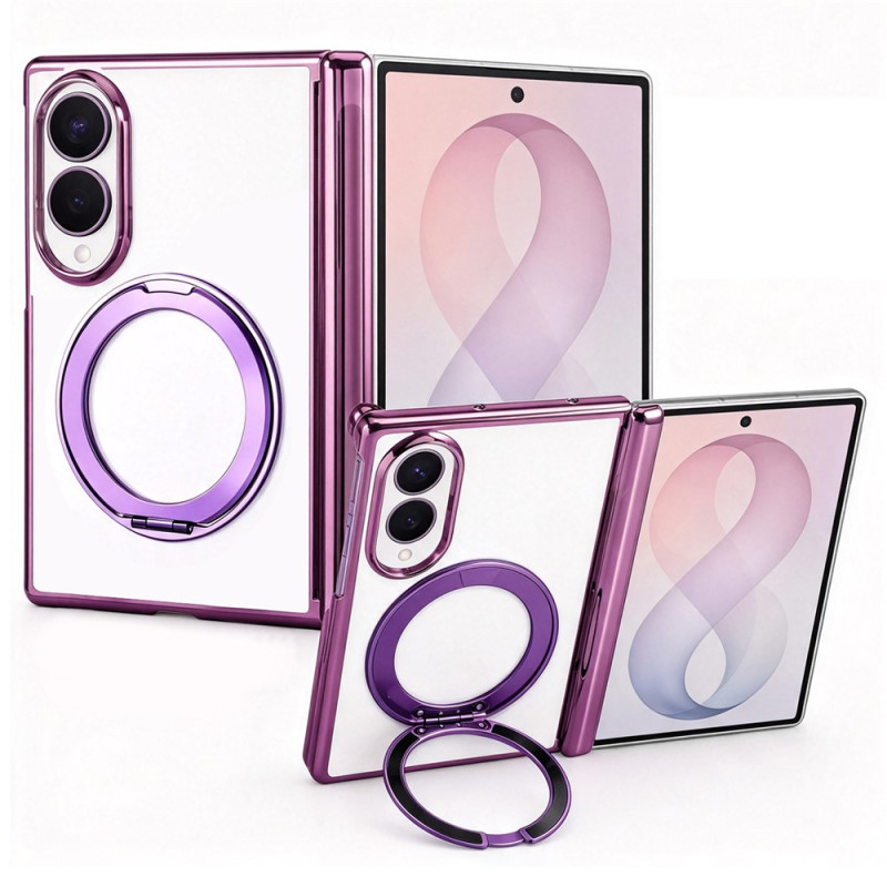 Samsung Galaxy Z Fold 8 -suojakotelo, metallityylinen tuki ja reunus