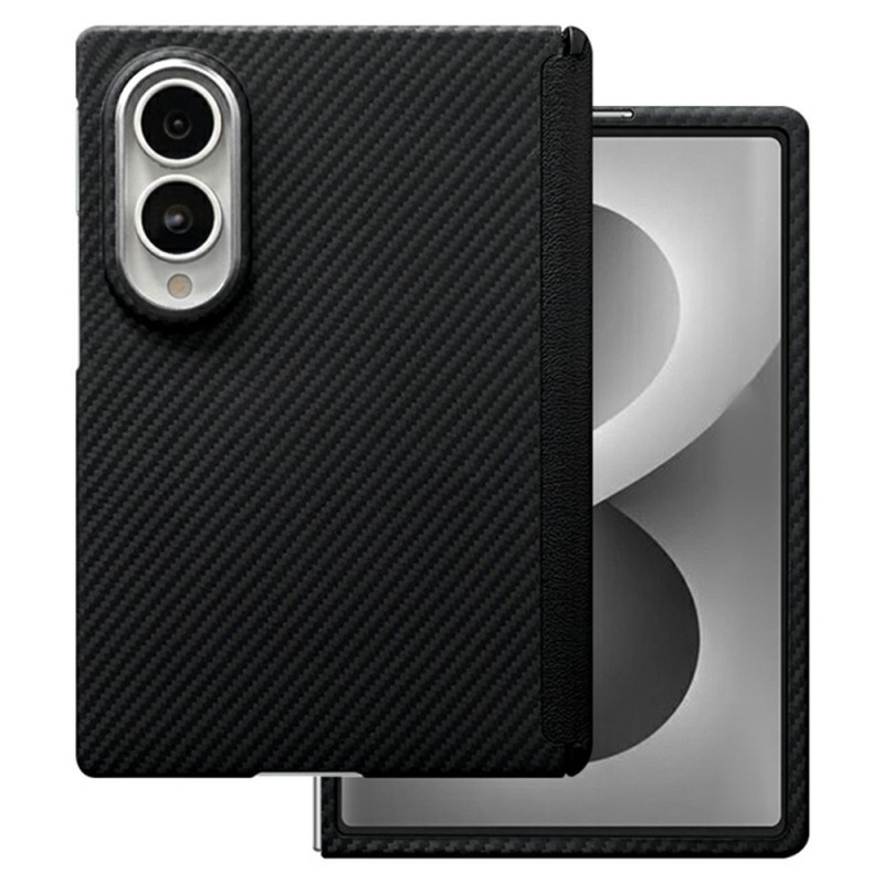 Samsung Galaxy Z Fold 8 -suojakotelo, magneettinen, 600D-aramidikuitua, saranan suojauksella