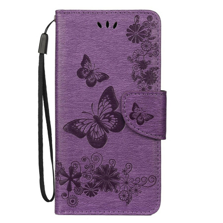 Samsung Galaxy Note 10 Kotelo Splendid Perhoset hihnalla
