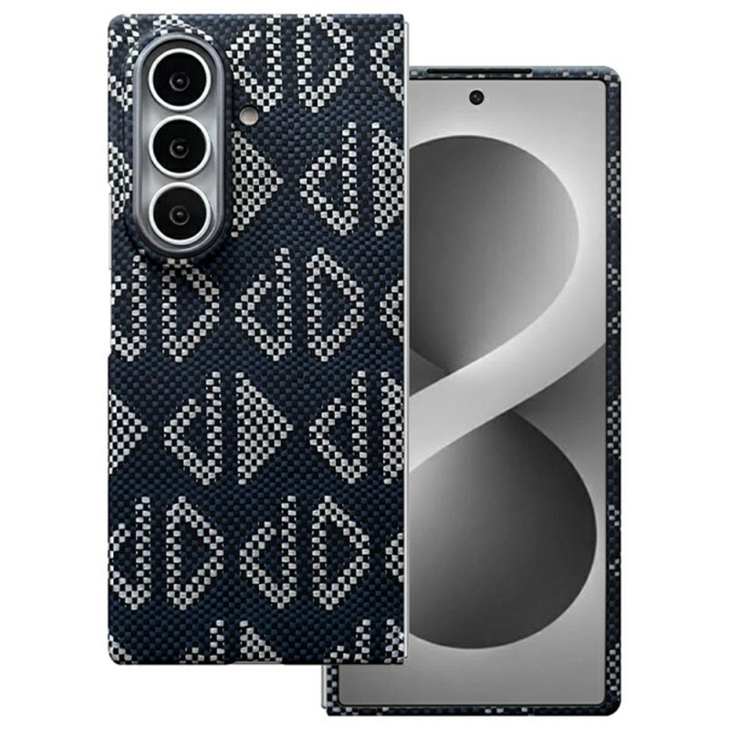Samsung Galaxy Z Fold 8 Ultra -suojakotelo, magneettinen, aramidikuitu, geometrinen kuvio