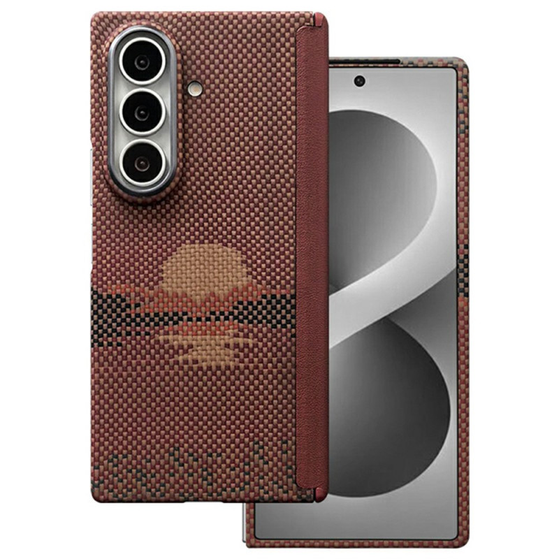 Samsung Galaxy Z Fold 8 Ultra -suojakotelo, magneettinen, aramidikuitu, Sun-malli, saranan suojauksella