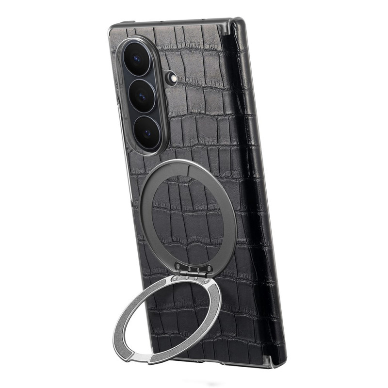 Samsung Galaxy Z Fold 8 Ultra -suojakotelo, magneettinen, krokotiilikuviollinen, kääntyvällä telineellä