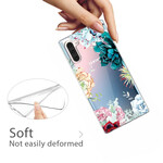 Samsung Galaxy Note 10 läpinäkyvä akvarelli kukka tapauksessa