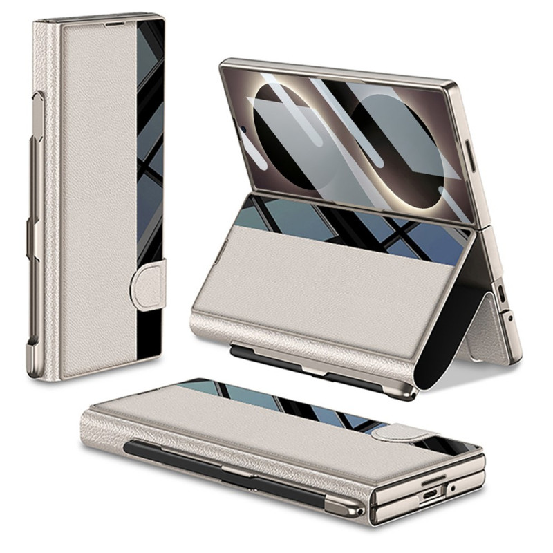 Samsung Galaxy Z Fold 8 Ultra -suojakotelo, hiilikuitu-efekti, näytönsuojalla