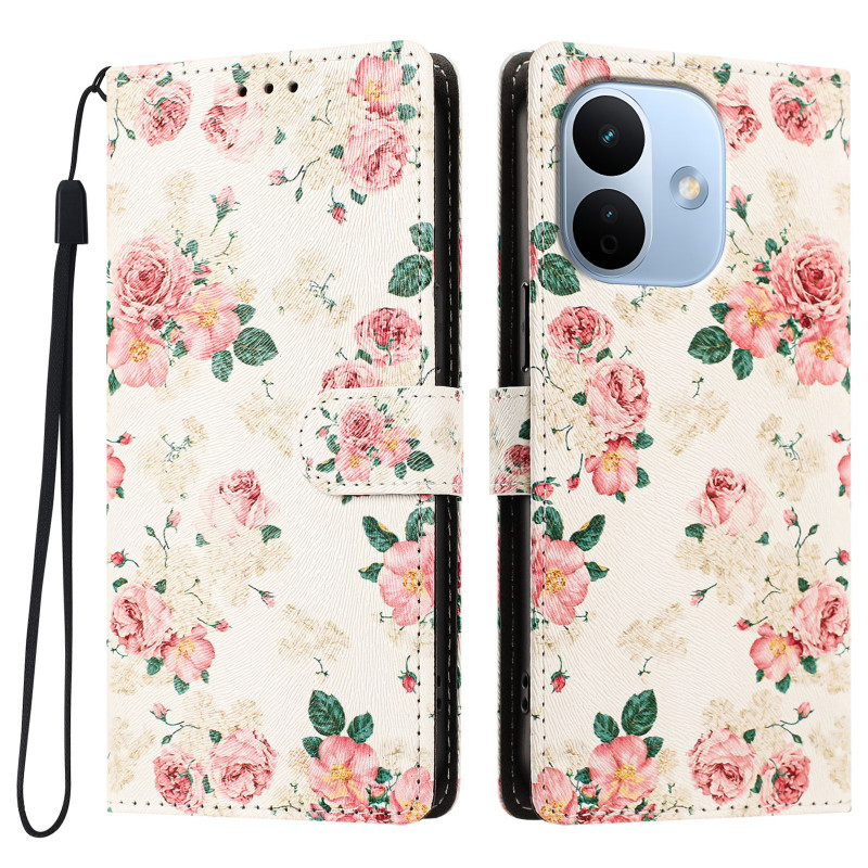 Xiaomi Redmi Note 17 Pro 5G -suojakotelo, Liberty-kukkakuvio