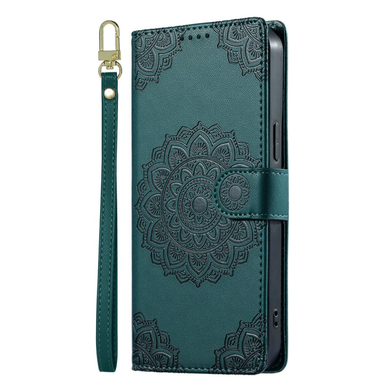 Xiaomi Redmi Note 17 Pro 5G -suojakotelo, Mandala kukkakuvioitu -kuvio ja kantohihna