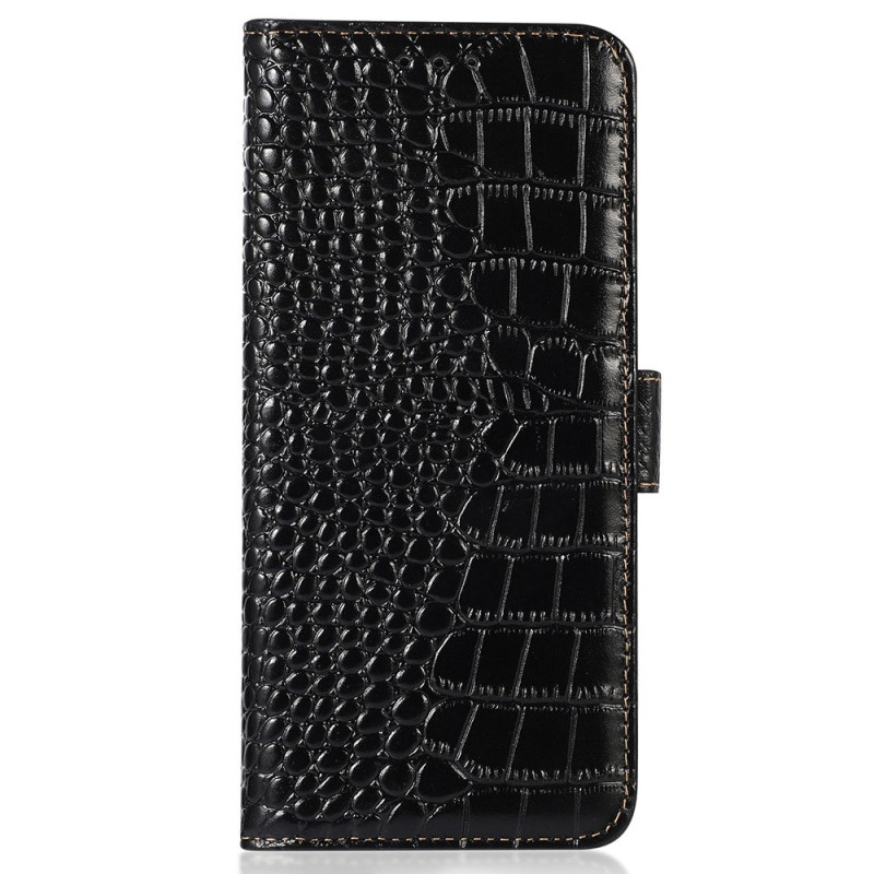 Xiaomi Redmi 17 5G / 4G -suojakotelo, krokotiilikuviollinen nahka