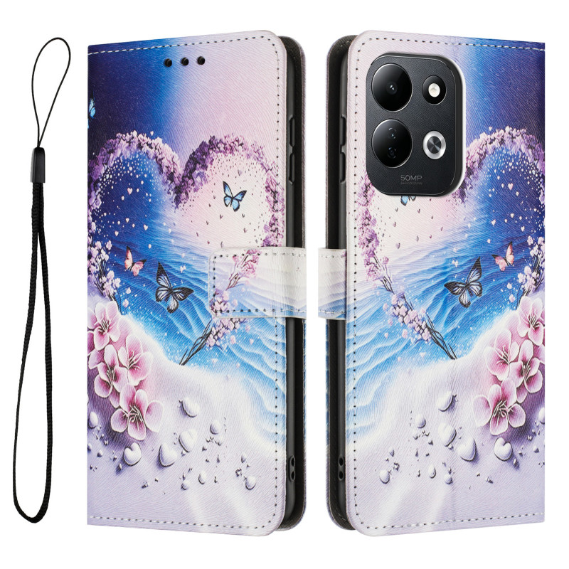 Xiaomi Redmi 17 5G / 4G -suojakotelo, sydänkuvio