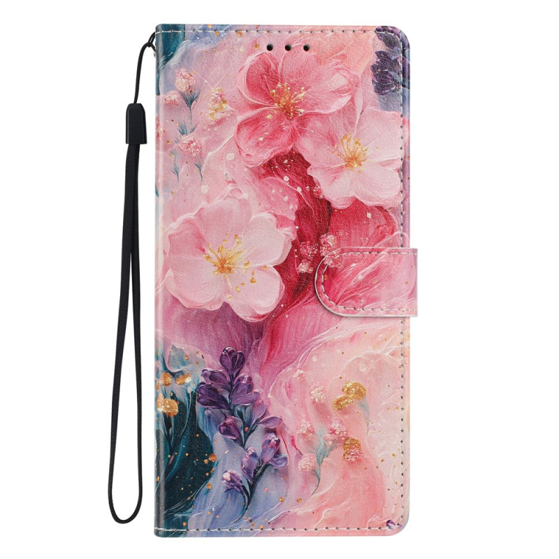 Xiaomi Redmi 17 5G / 4G -suojakotelo, kukkakuvio