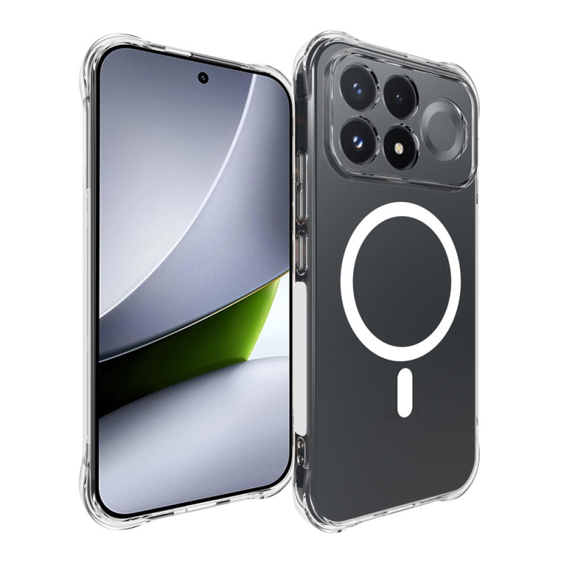 Poco F9 Pro:n magneettinen, läpinäkyvä ja vahvistettu suojakotelo