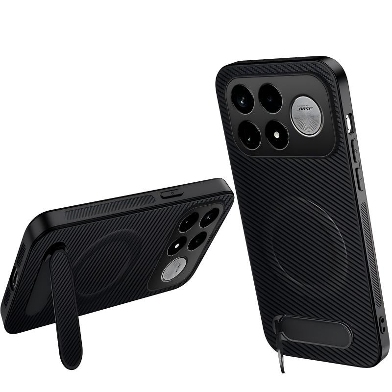 Poco F9 Ultra -hiilikuitukuori integroidulla telineellä