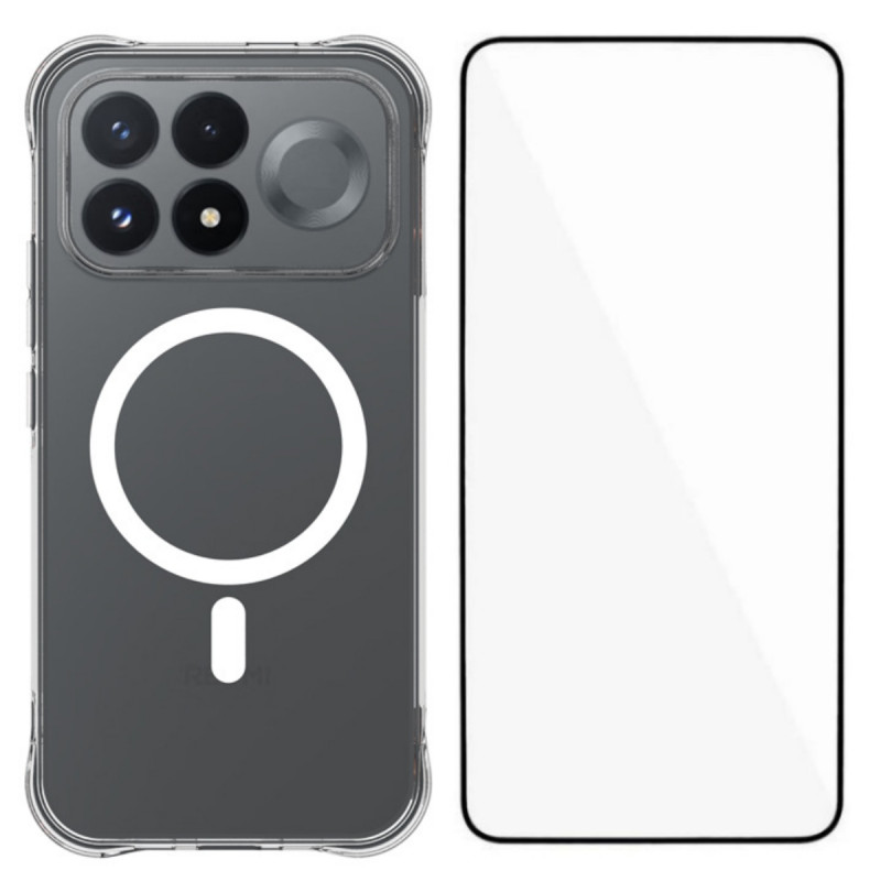 Poco F9 Pro -magneettikotelo ja näytönsuojus