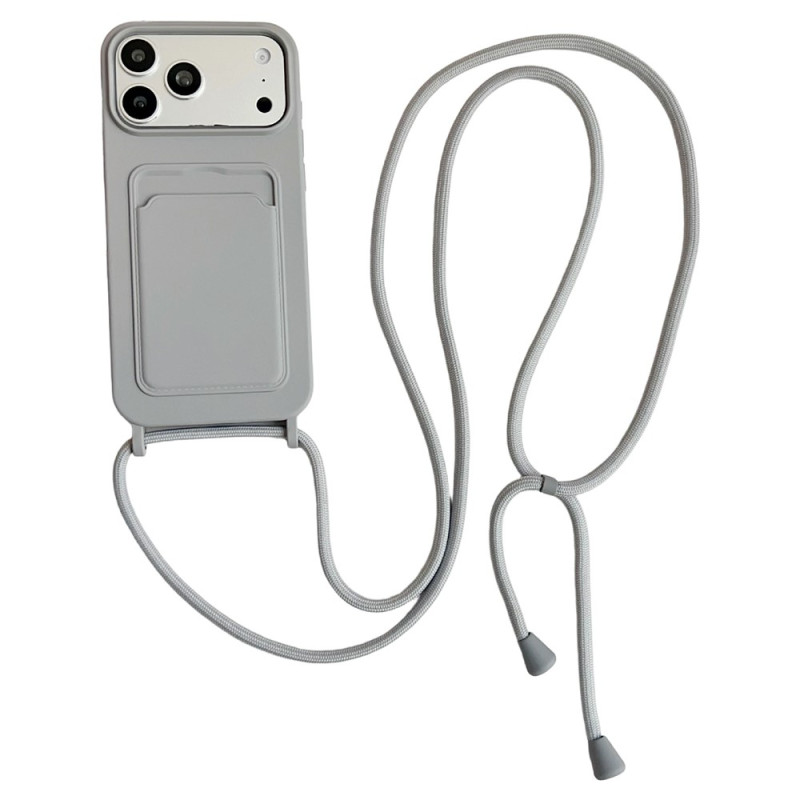 iPhone 18 Pro / 17 Pro -suojakotelo, jossa on naru ja korttitasku