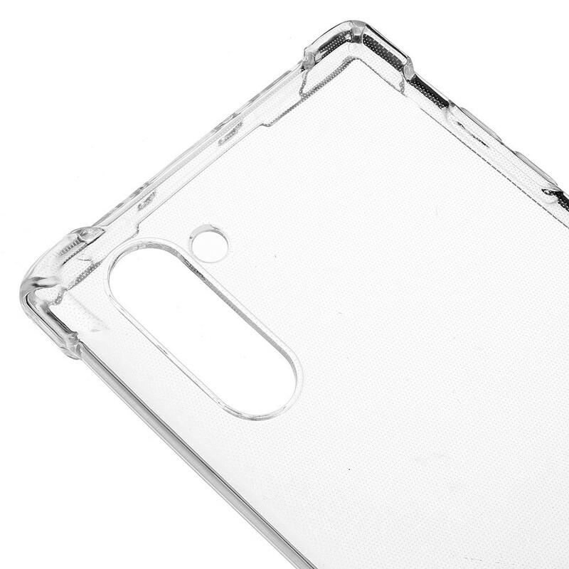 Samsung Galaxy Note 10 läpinäkyvä kuori vahvistetut kulmat