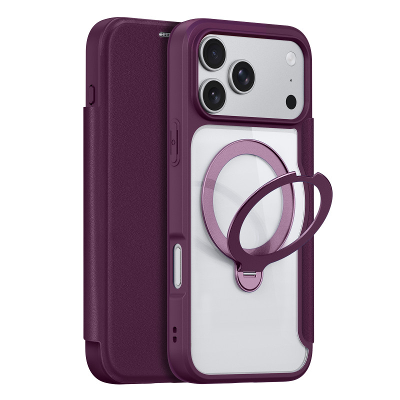 Flip Cover iPhone 18 Pro / 17 Pro Skin X Pro Anti-RFID avec Support 360° DUX DUCIS