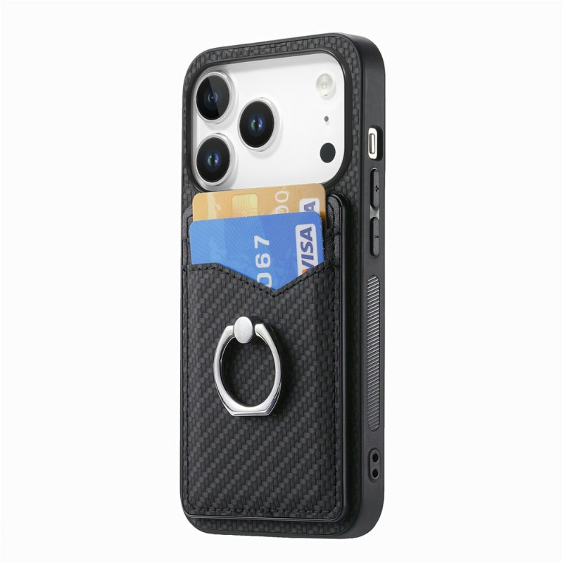 iPhone 18 Pro / 17 Pro -suojakotelo, korttitasku ja kiinnitysrengas