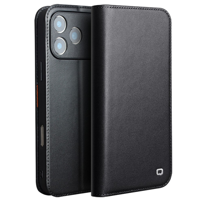 QIALINO-nahkamainen Flip Cover -suojakuori iPhone 18 Pro:lle