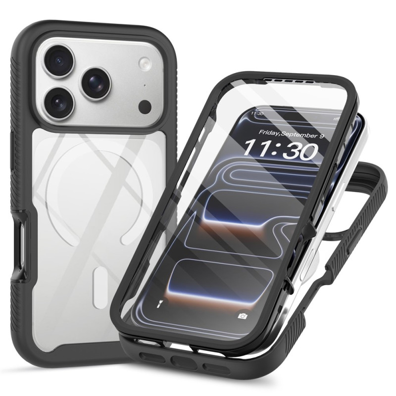 Läpinäkyvä magneettinen iPhone 18 Pro Max / 17 Pro Max -suojakotelo, jossa on PET-kalvo