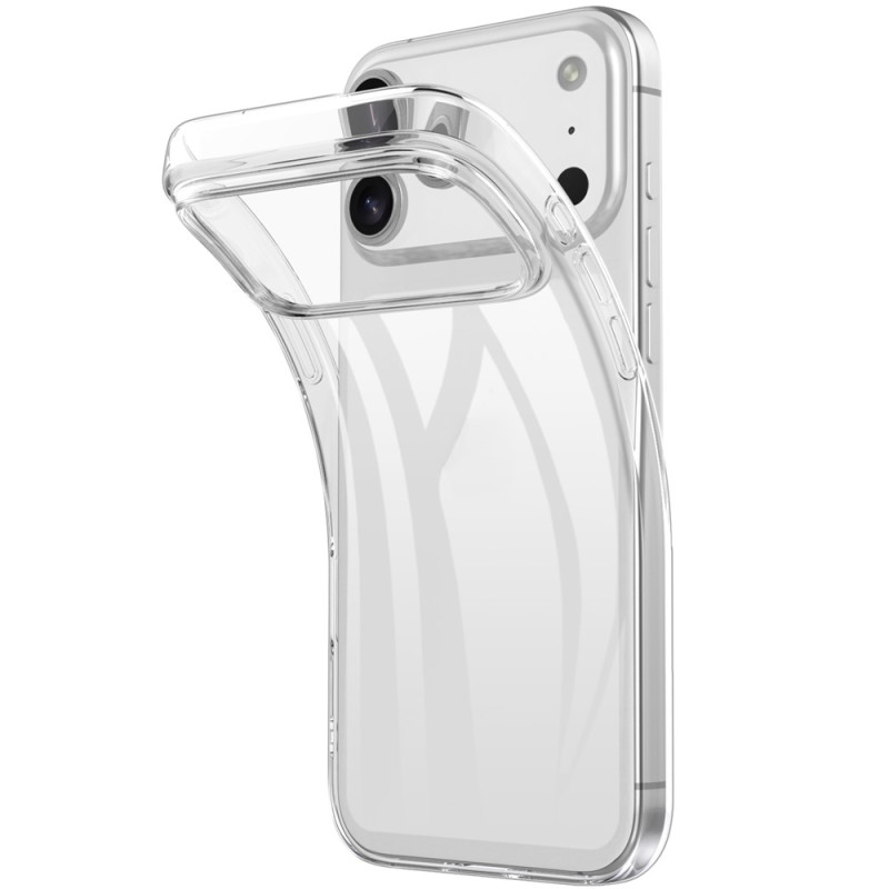iPhone 18 Pro Max / 17 Pro Max -suojakotelo, läpinäkyvä ja joustava