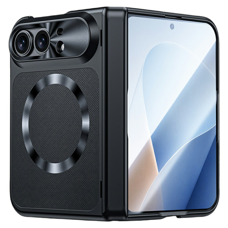 Magneettinen iPhone Duo -suojakuori, kangaskuvioinen, karkaistulla lasilla