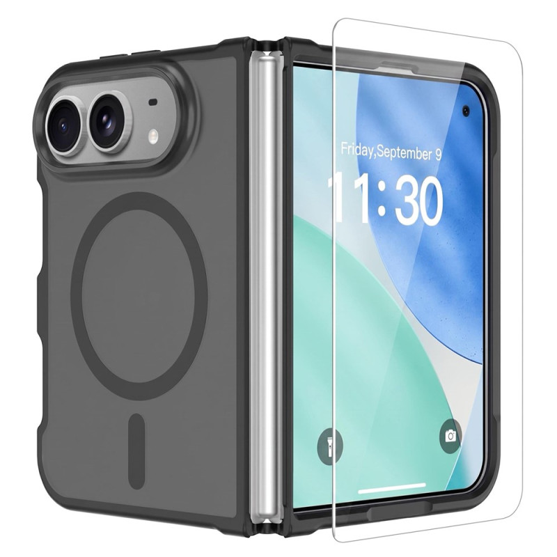iPhone Duo -kuori: mattapintainen magneettikuori ja panssarilasi