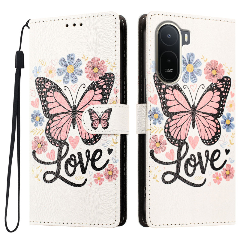 Xiaomi Redmi 17 Pro / Poco C81 Pro -suojakotelo, Love Papillons
