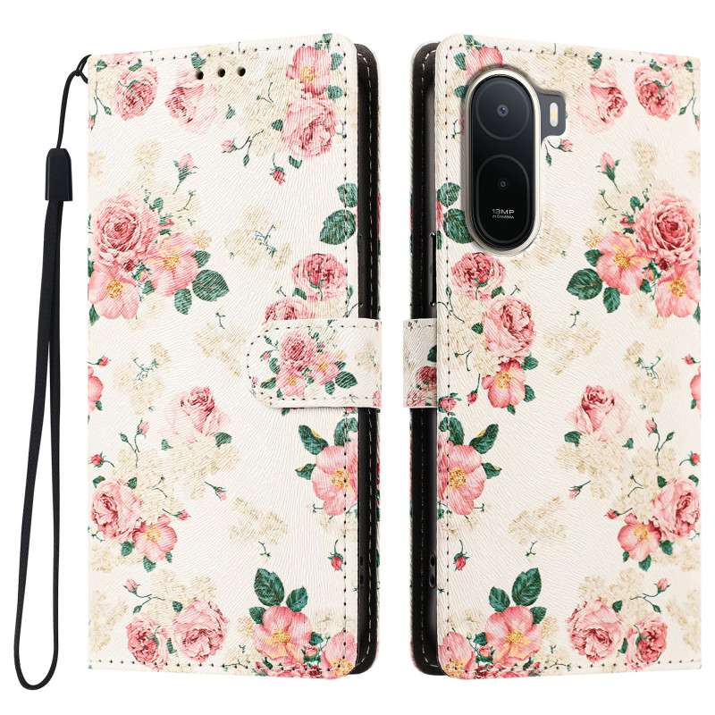 Xiaomi Redmi A7 Pro / Poco C81 Pro -suojakotelo, Liberty-kukkakuvio
