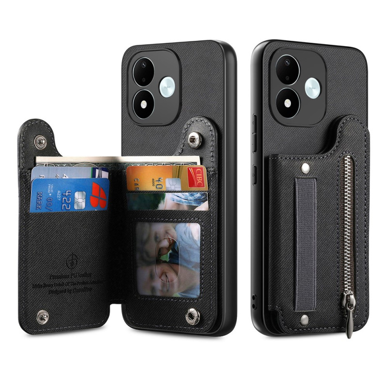 Coque Xiaomi Redmi Note 17 5G / 4G Fibre Carbone Portefeuille