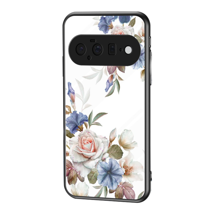 Google Pixel 11 -suojakotelo, panssarilasi, kukkakuvio