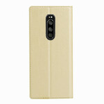 Sony Xperia 1 Textured Flip Cover -suojakansi