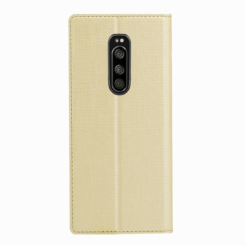 Sony Xperia 1 Textured Flip Cover -suojakansi