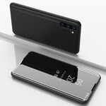 Näytä kansi Samsung Galaxy Note 10 peili ja keinonahkainen nahka