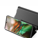 Näytä kansi Samsung Galaxy Note 10 peili ja keinonahkainen nahka