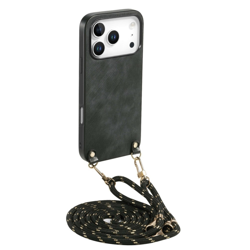 iPhone 18 Pro / 17 Pro -suojakotelo, jossa on naru, mokkanahkainen pinta
