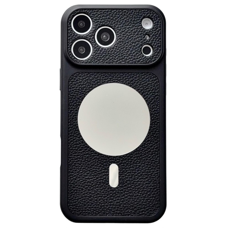 iPhone 18 Pro / 17 Pro -suojakotelo, magneettinen, nahkamainen ulkonäkö ja peili