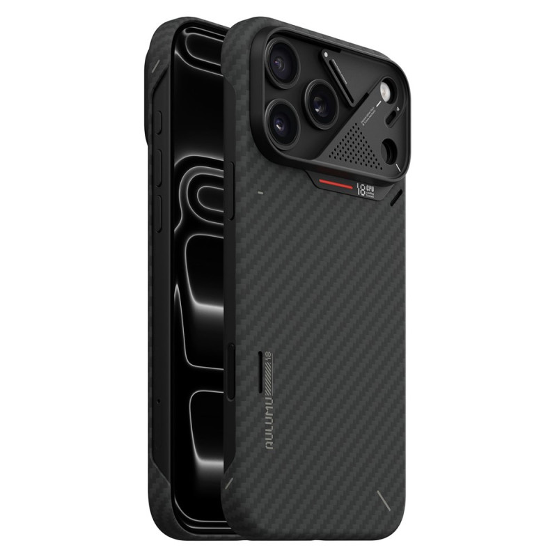 AULUMU-aramidikuituinen iPhone 18 Pro Max / 17 Pro Max -suojakotelo