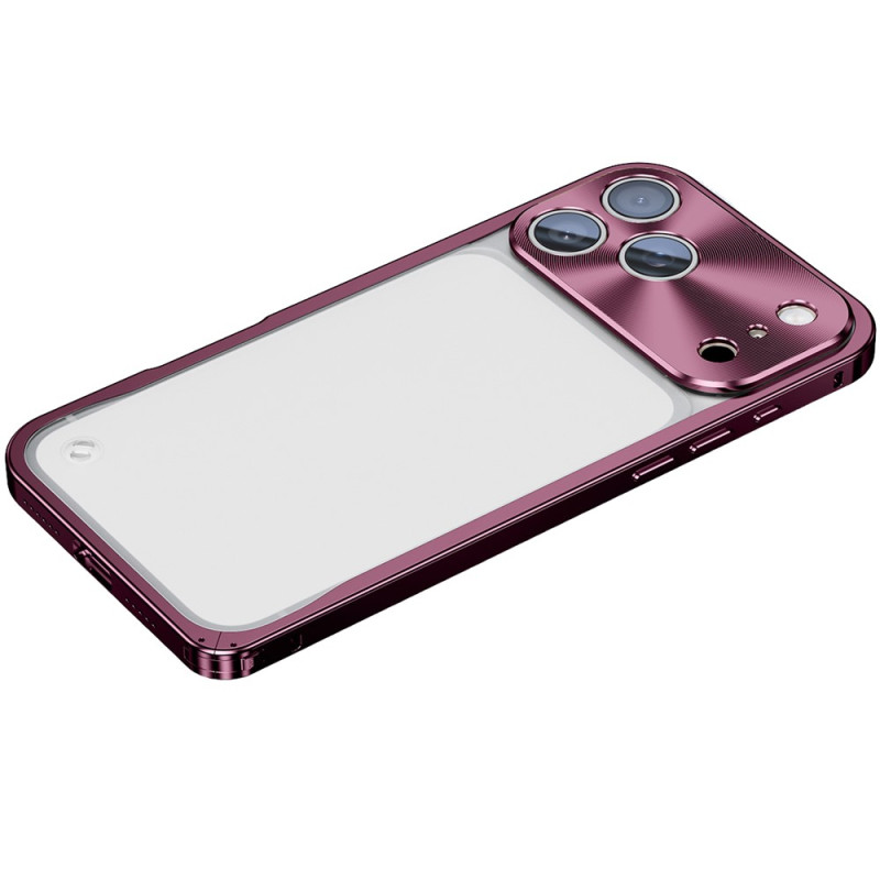 Läpinäkyvä, mattapintainen iPhone 18 Pro Max -suojakotelo metallikehyksellä