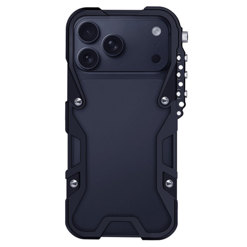 iPhone 18 Pro Max / 17 Pro Max -suojakotelo, mekaaninen tyyli, rannekiinnityksellä