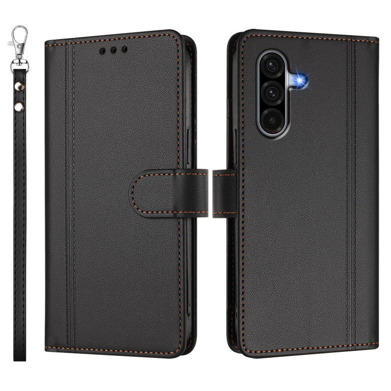 Samsung Galaxy A18 4G / A17 4G / 5G -suojakotelo, lompakkomalli, 9 korttipaikkaa
