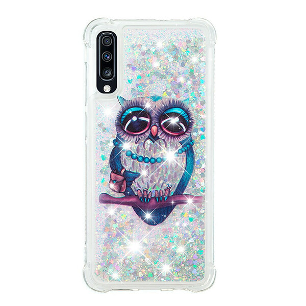 Samsung Galaxy A70 suojakuori Miss Pöllö Glitteri