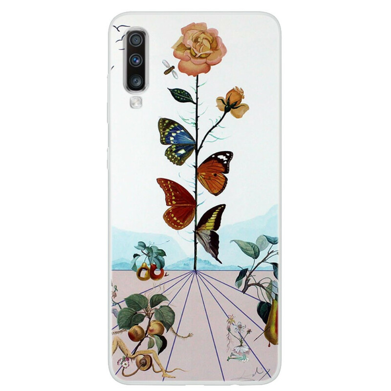 Samsung Galaxy A70 Case Perhoset luonnon perhosia