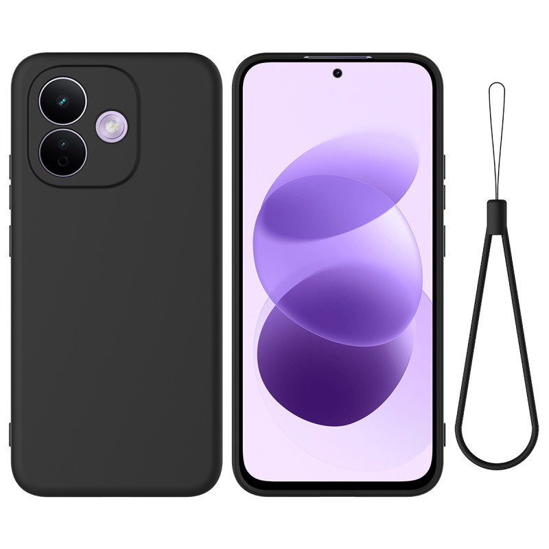 Xiaomi Redmi Note 17 Pro 5G -silikonikuori, jossa on kantohihna