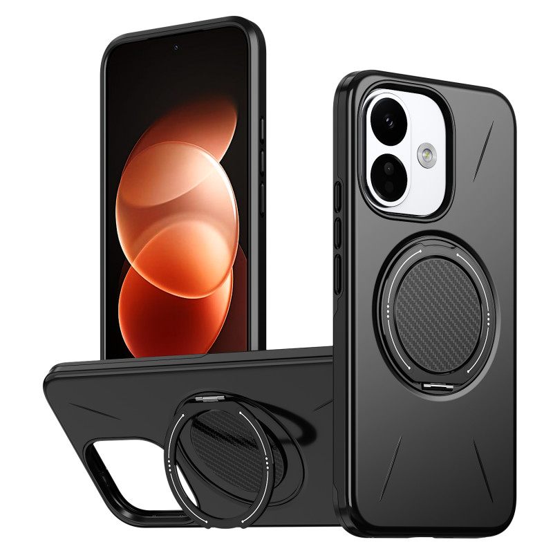 Xiaomi Redmi Note 17 Pro 5G -suojakotelo, magneettinen, 360° kääntyvä pidike