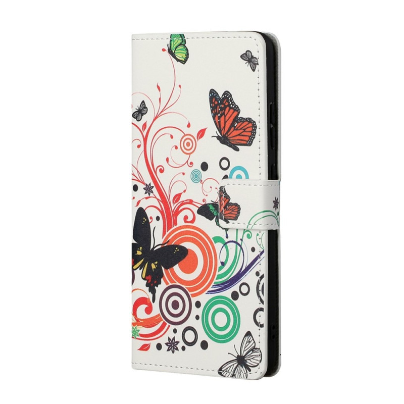 Xiaomi Redmi Note 17 Pro Max 5G -suojakotelo, perhoskuvio