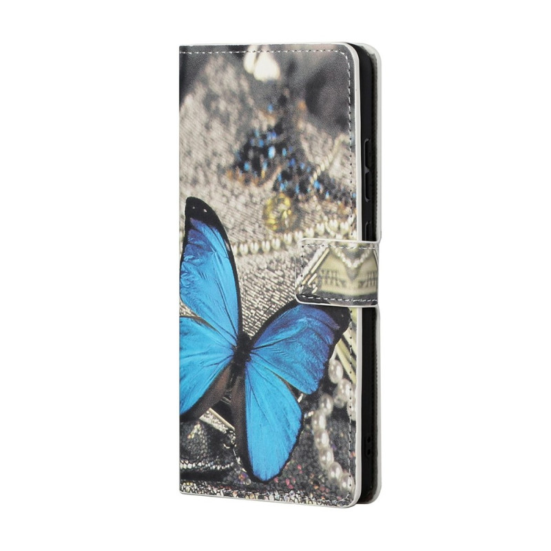 Xiaomi Redmi Note 17 Pro Max 5G -suojakotelo, sininen kukka