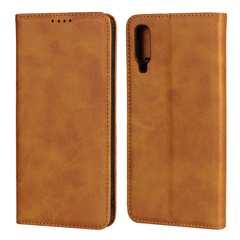 Flip Cover Samsung Galaxy A70 Nahka Style raittius